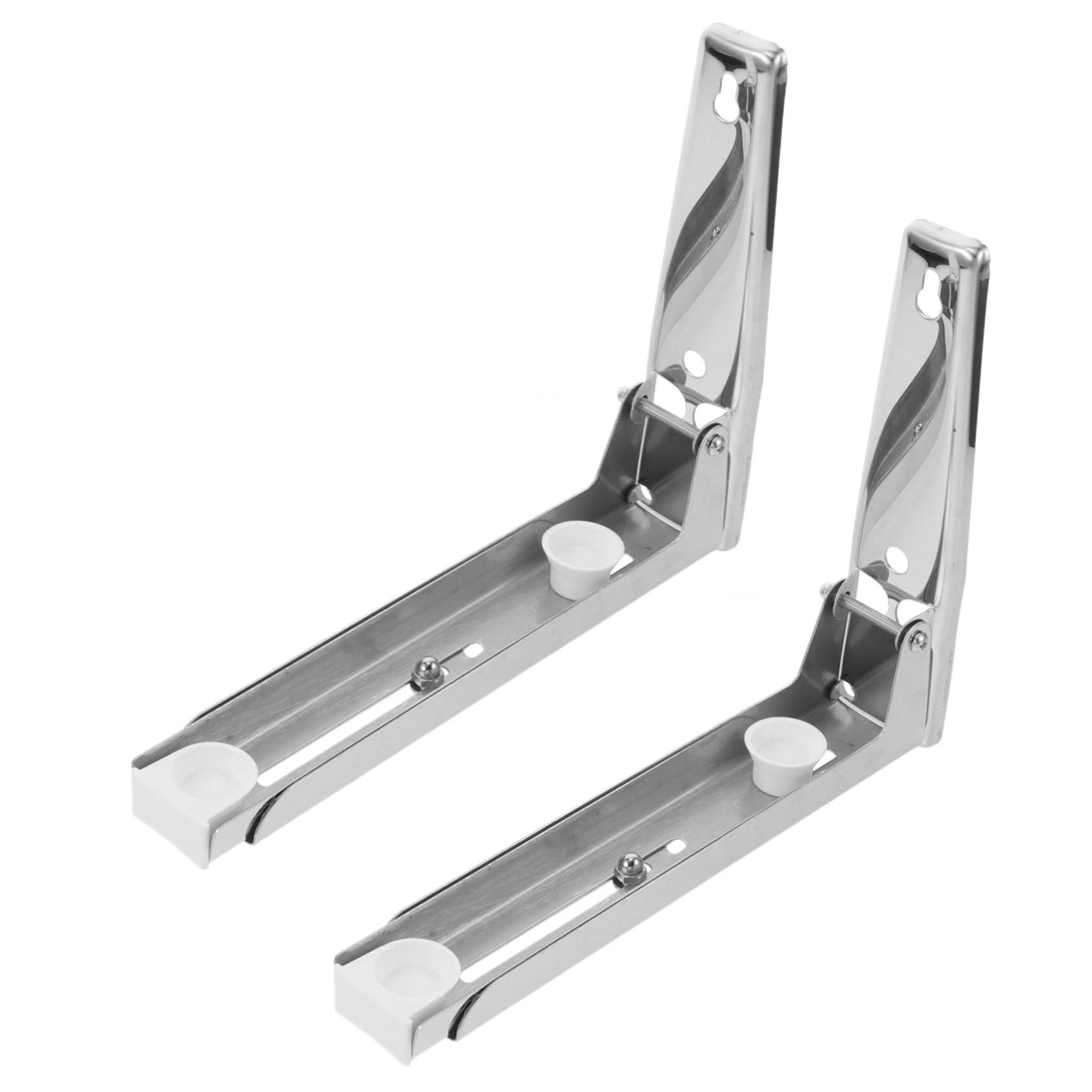 Mikrowellen Wandhalterung aus Edelstahl, Ausziehbar 220-400mm, 1 Paar | Silber, Klappbar und Platzsparend, mit Montagematerial für Wandmontage