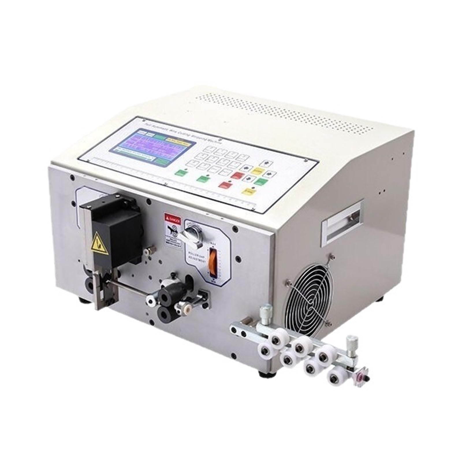 Full Computer Cutting Stripping Machine Double Conduit Touch Screen Wire Rápido y preciso