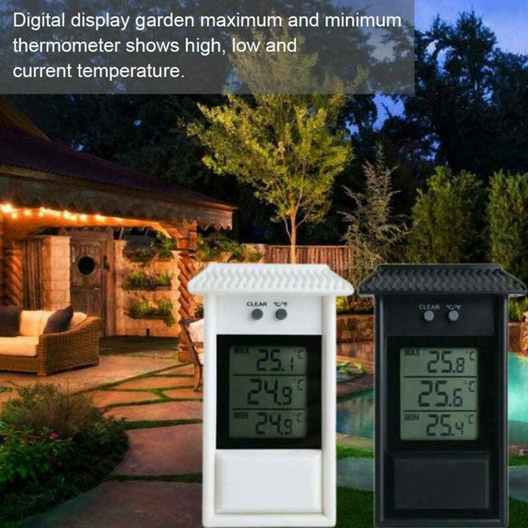 Digitales Min-Max Thermometer - Ideal Für Gewächshaus Und Garten Mit Wandmontage