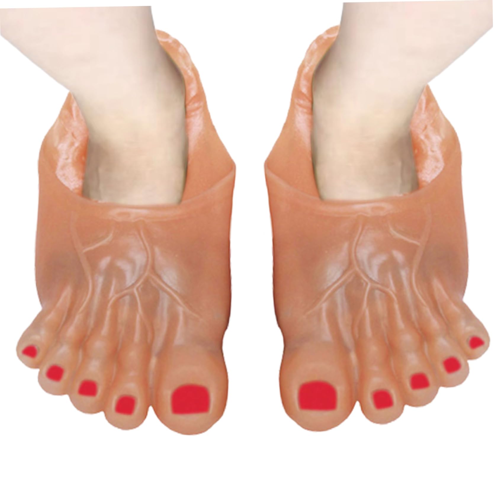 Dorccsi Halloween Monster Feet Big Jumbo Foot Slippers Cosplay Costume Props for Party 1Pair Beige Halloween Jumbo Feet Halloween Cosplay Costume Props Monster Feet Slippers
