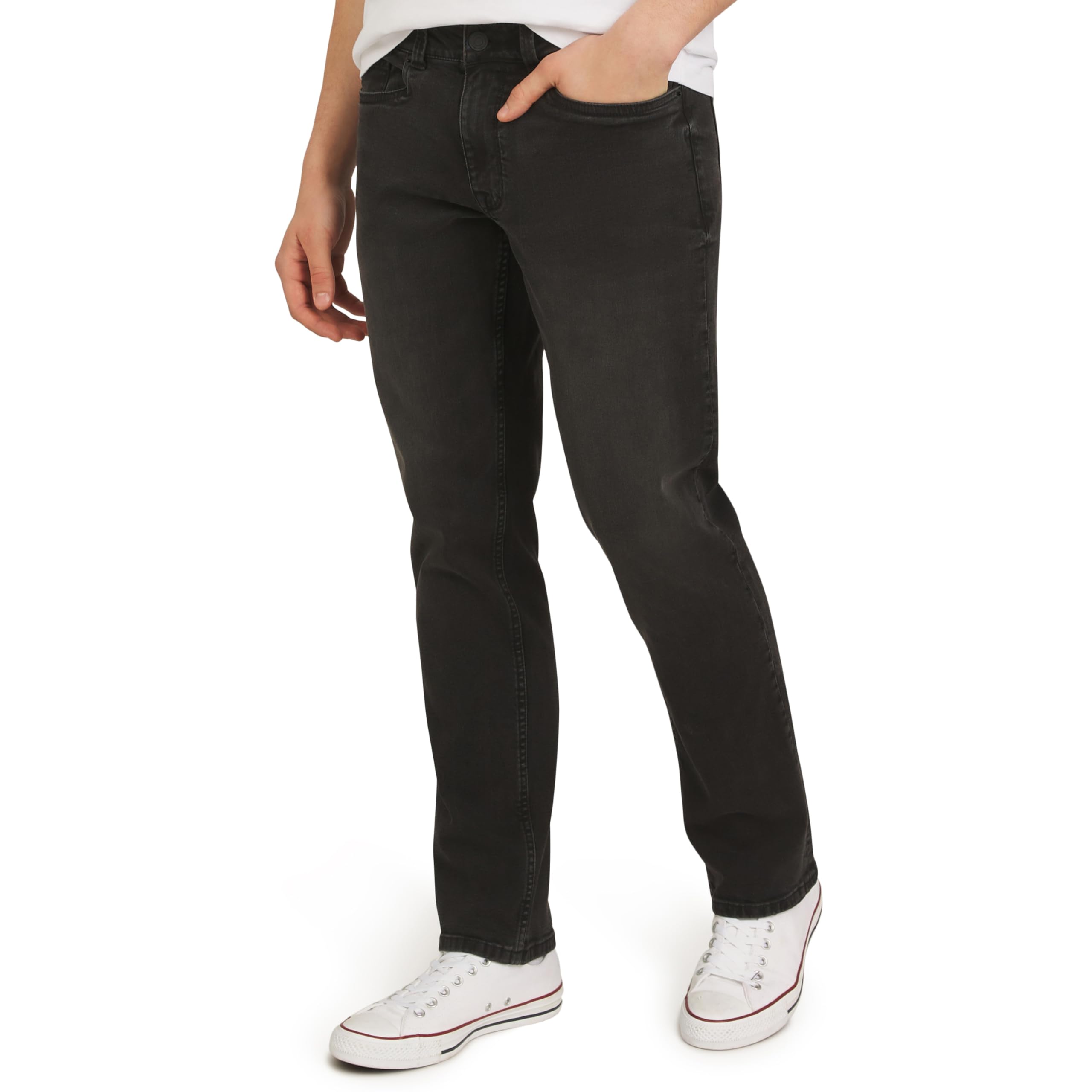 Quiksilver Mens 5 Pocket Straight Fit Stretch Waist Denim Jeans