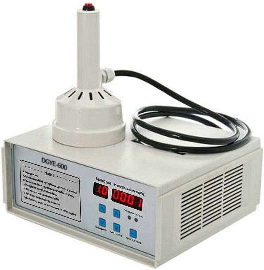 YUEWO Electromagnetic Induction Sealing Machine Handheld Heat Sealer Machine Cap Aluminum Foil Sealing Machine Pharmaceutical Capping Machine (20-130mm)