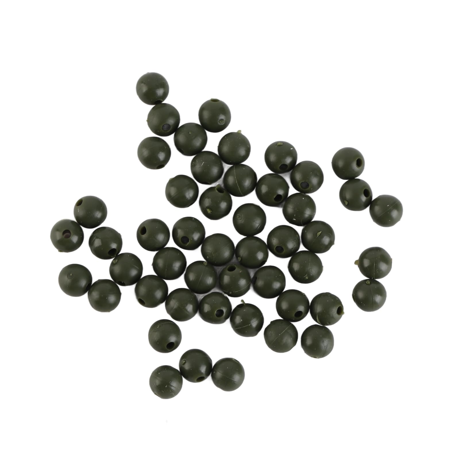 Cuentas de Pesca, Cuentas de Hilo de Pescar, Cuentas de Pesca de Agua Salada, Diámetro de 6 Mm, 50 Piezas, Aparejo de Pesca de Carpa Suave para Pesca Nocturna y Pesca en Aguas