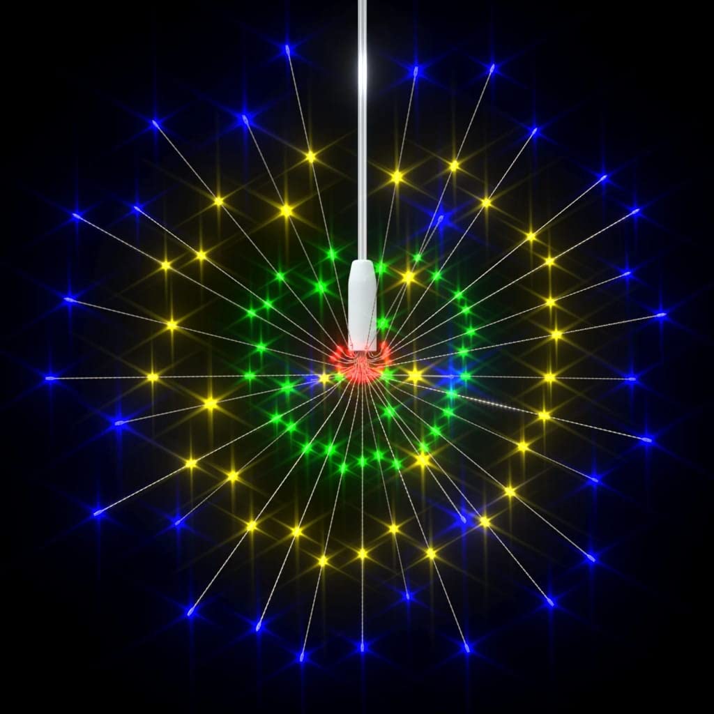 kleine lichterkette,mini lichterkette mit timer,klei,Feuerwerk-Lichter 10 Stk. Weihnachtsdeko Bunt 20cm 1400LEDsGeeignet für Patio, Schlafzimmer, Wohnzimmer, Weihnachten