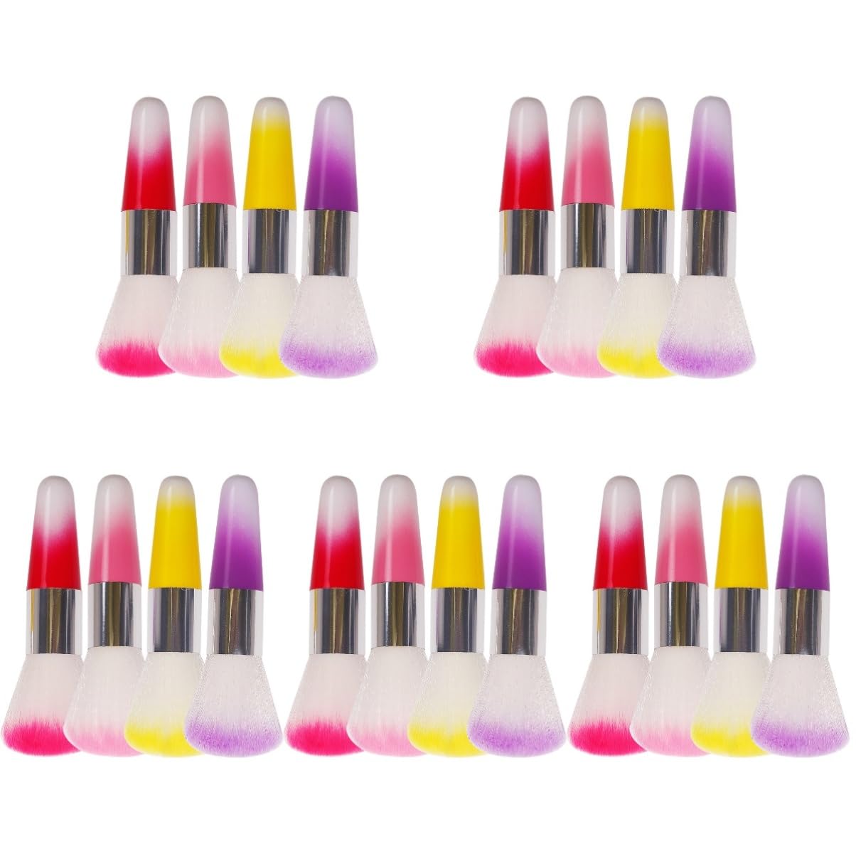 FOMIYES 20 Piezas Cepillo De Manicura Cepillo De Rubor Cepillos De Uñas Para Arte De Uñas Limpieza De Uñas Pincel Acrílico Base De Maquillaje El Plastico Herramientas De Belleza Ligero