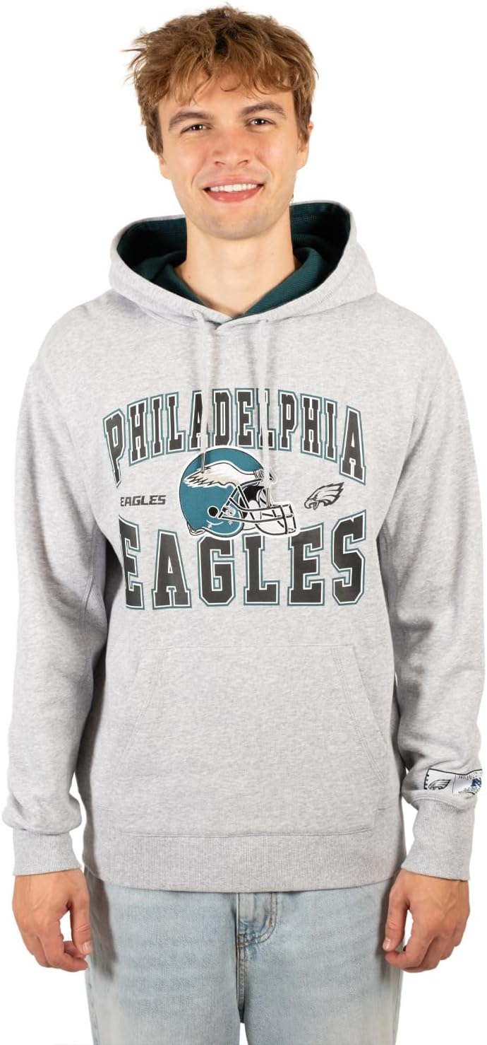 Ultra Game Mens NFL Official Supremely Soft Full Zip Hoodie Jacket