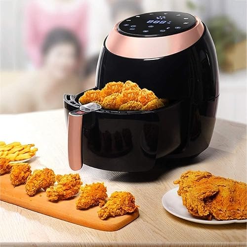 Miniatura 2 de RMENST Freidora de aire de 7 litros sin aceite, ajustes de temperaturatemporizador, incluye recetas de pantalla táctil digital con preajustes de
