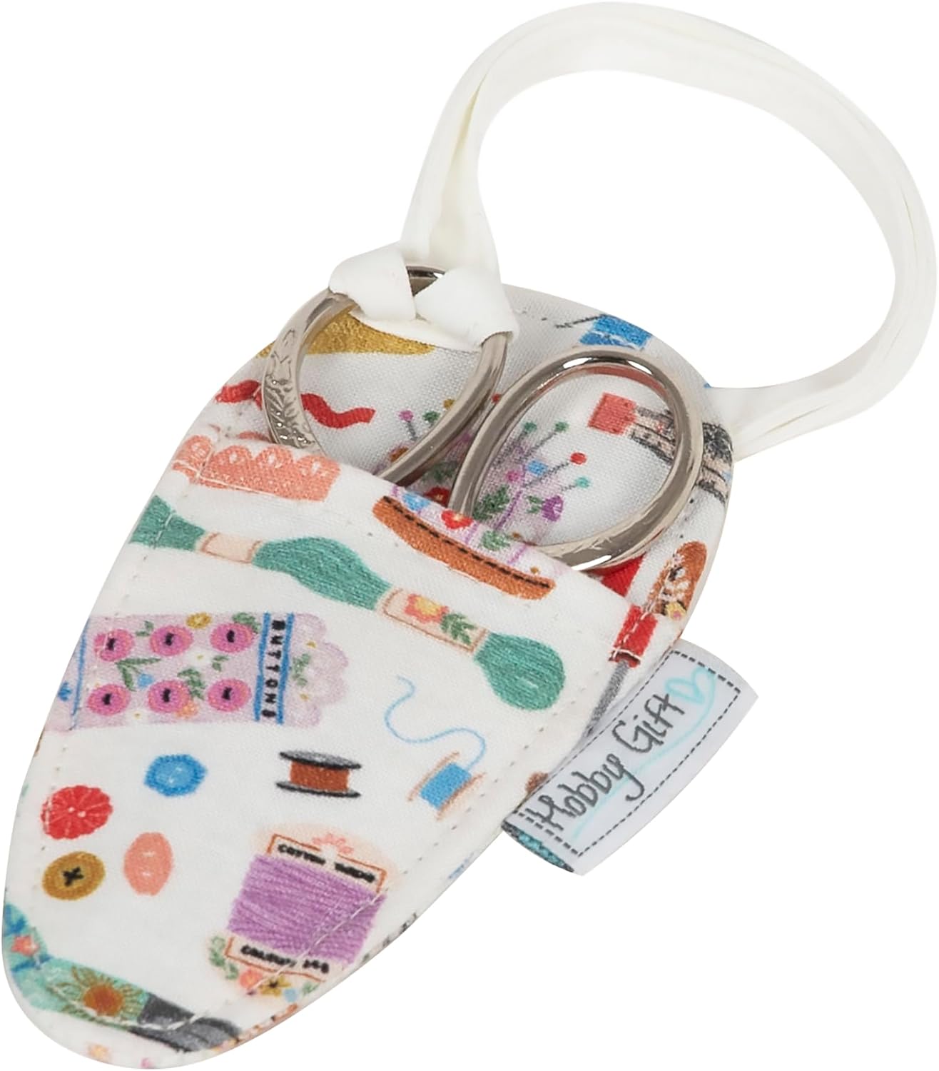 Hobby Gift Embroidery Scissors with Protective Cotton Case for Sewing Needlework Thread and Craft Projects
