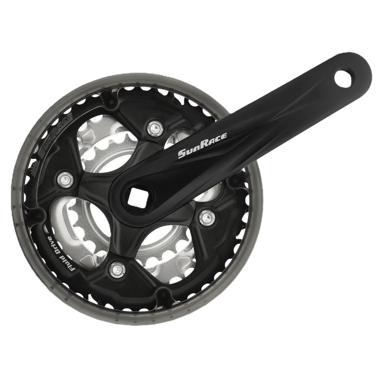 SUNRACE Guarnitura City 3x7/​8V 24/​34/​42 Denti x 170mm Nero +