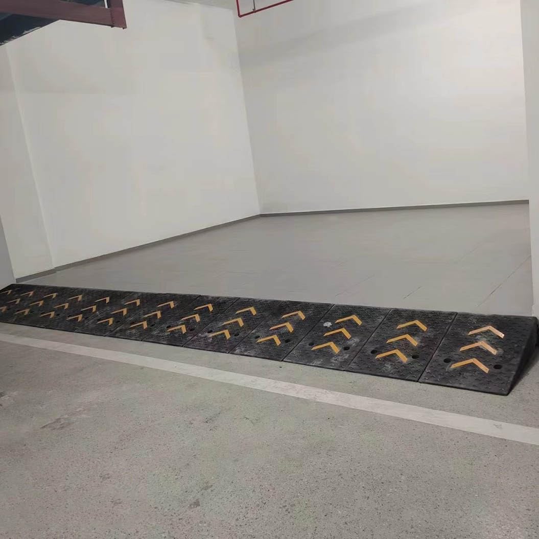 Rampa para silla de ruedas, rampa antideslizante para facilitar el acceso, ideal para vehículos y dispositivos de movilidad, altura ajustable, diseño duradero
