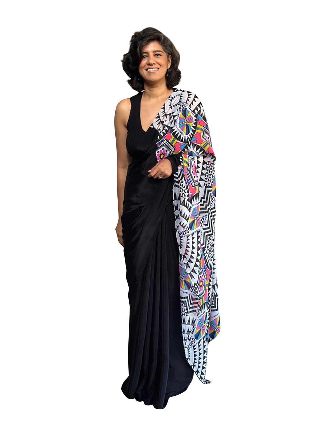 RAJESHWAR FASHION WITH RF Women's Bright Moss Silk Farewell Floral Print Sarees For Ladies & Girls With Lace Border & Blouse(Durga)