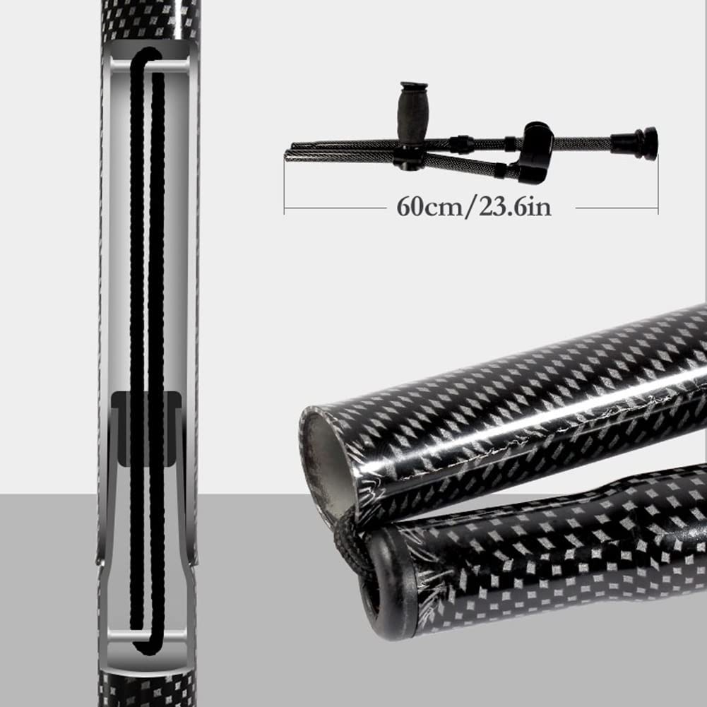 Para składanych kul przedramionowych do podróży, pracy, lekkich przenośnych kul aluminiowych dla dorosłych z torbą, obrotowa końcówka/wbudowany amortyzator, obsługuje do 220 funtów Interesting