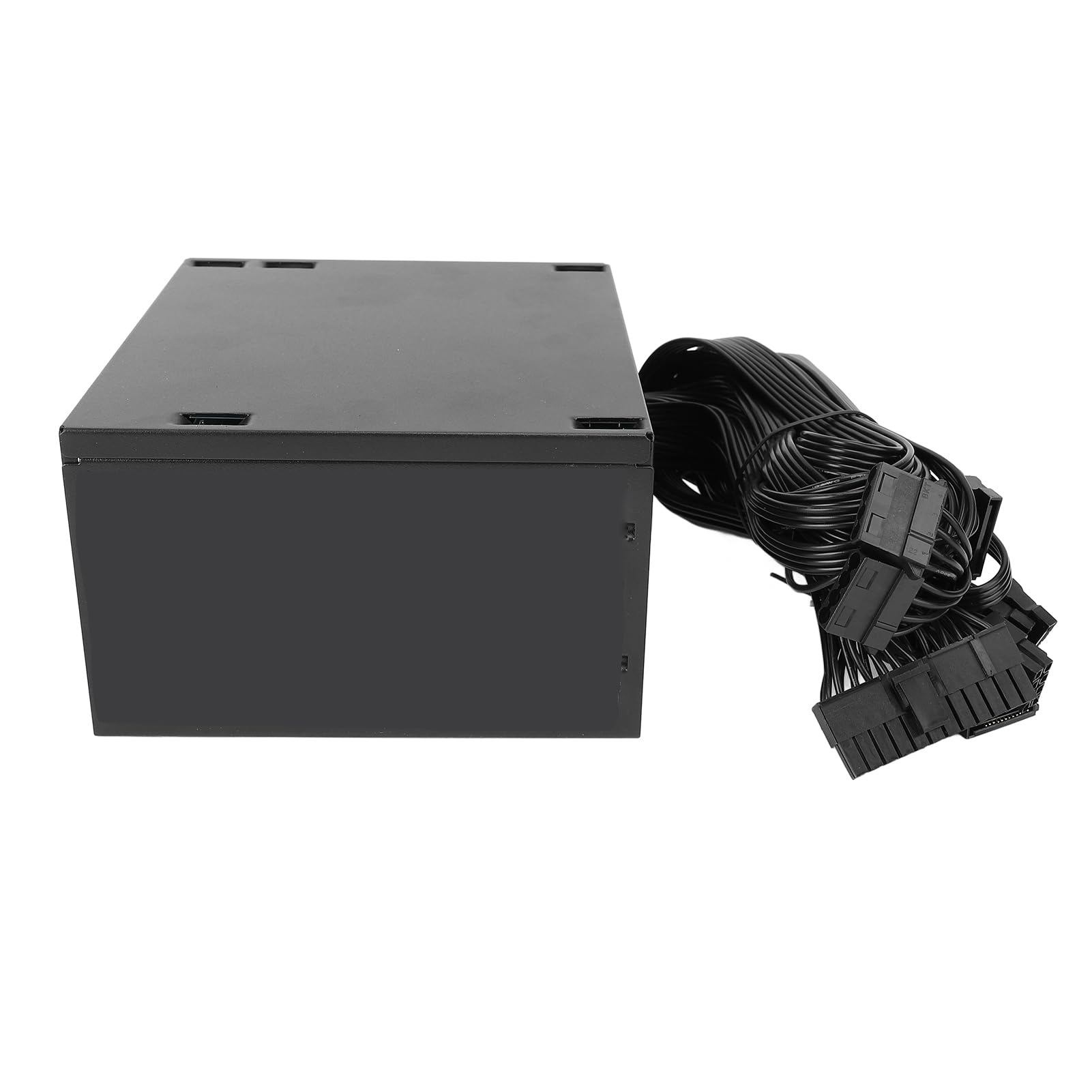 PUSOKEI Alimentatore da Gioco da 600 W per Desktop ATX |Alimentatore per Computer Dual Core con Ventola Nera da 12 Cm, Supporta il
