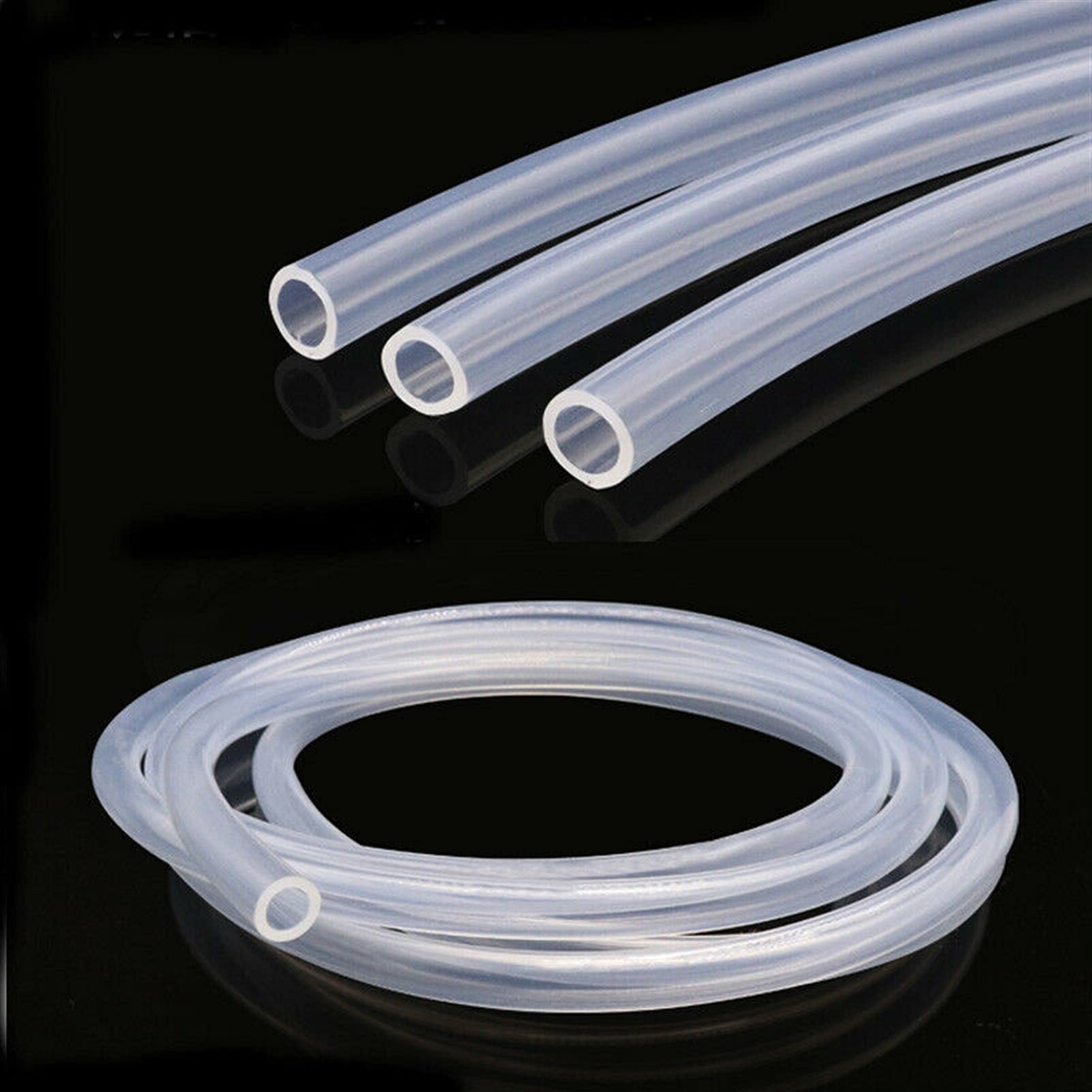 Zkenshan-Tubo de Silicona 1-10 Metros de Grado alimenticio Tubo de Bomba peristáltica Tubo de Silicona Tubo de Manguera Diámetro Interno 0.8-7.9mm, Buen Espesor de Pared