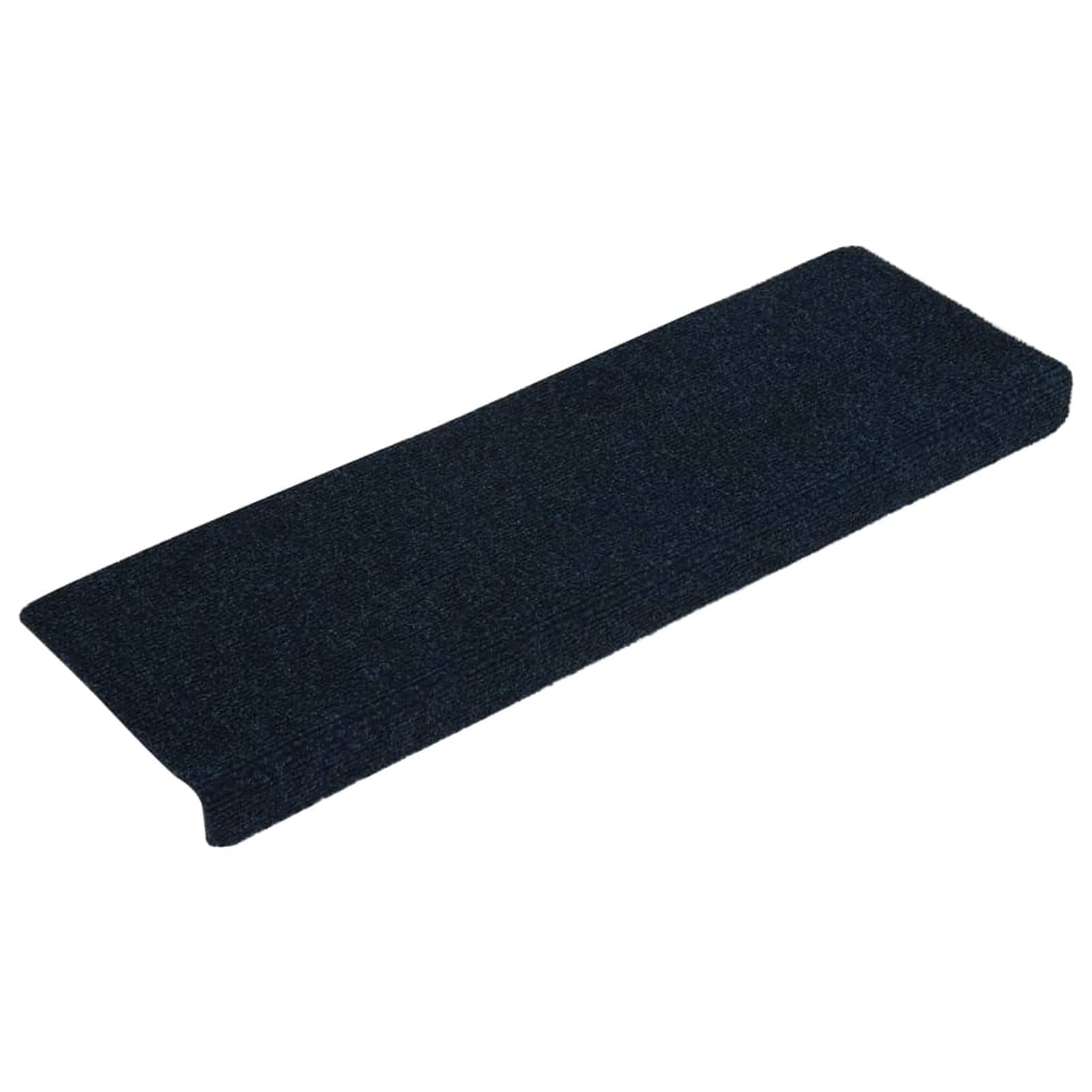 Tidyard Tapis d'escalier 15pcs Tissu aiguilleté|Marchettes d'escalier|pour Enfants Aînés Animaux De Compagnie|Antidérapant Pose Rapide Facile|Tapis Coin Tapis Antidérapant Auto-adhésif|65x25cm Bleu