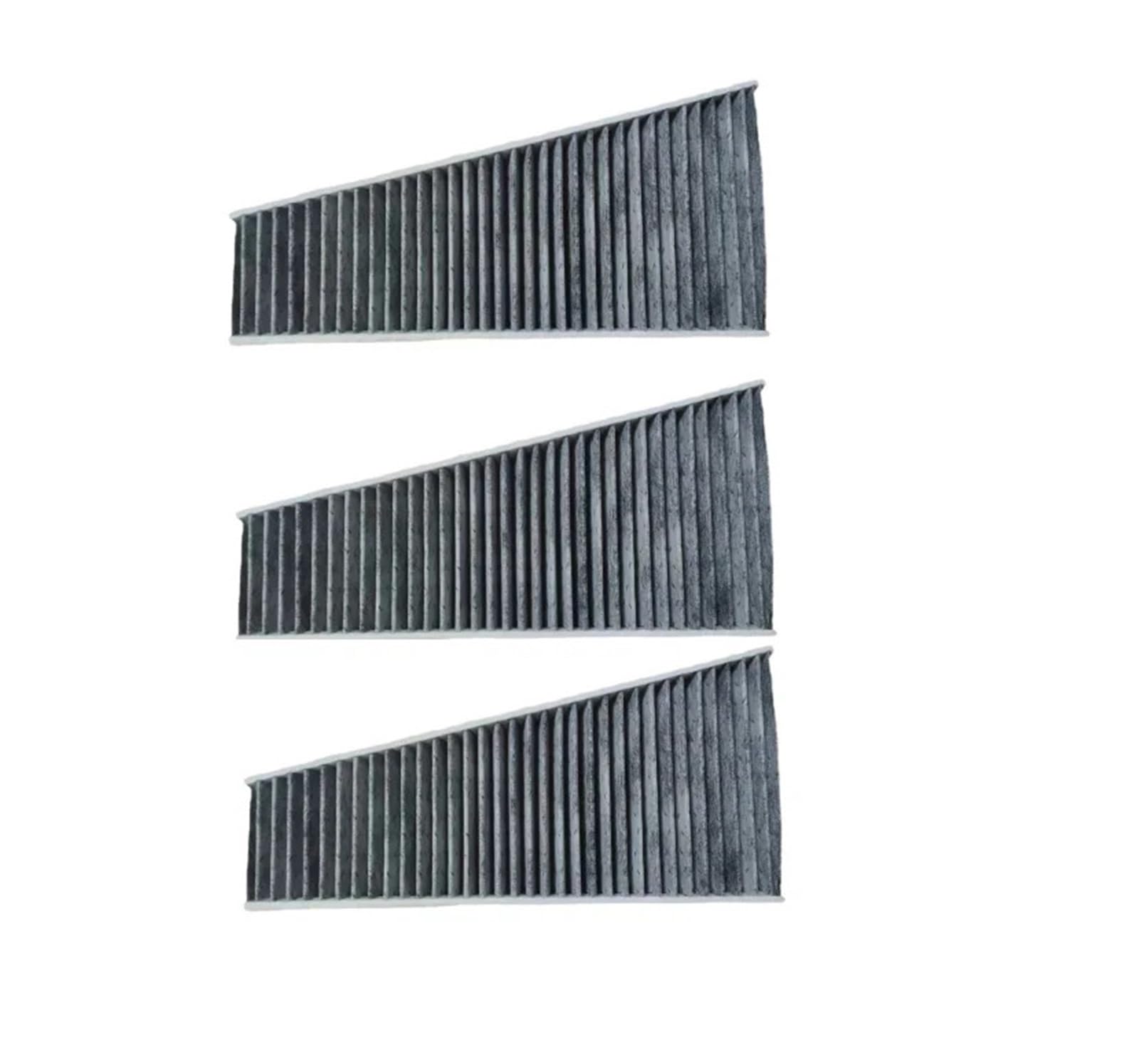 Aqyhsotw 3 Piece Set A Style Car Cabin Air Filter Oem 8Kd819439 Fit For Audi A4 B8/Q5 8R/A5 8T 8F S5/External Air Conditioning Filter Core+Alone Grid Cabin Air Filter(3 Piece Set A Style)