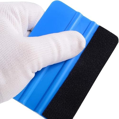 Miniatura 6 de Paquete de 8 herramientas para envolver raspadores de fieltro, 3.9in, calcomanías de vinilo a prueba de arañazos, herramientas prácticas para