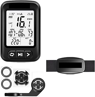 Bike Speedometer, GPS Bike Computer Waterproof Bicycle Speedometer Bluetooth Wireless Cyclecomputer Odometer Cycling Cadence Sensor M1 Cycling ANT+ Cadence Sensor Heart Rate Monitor