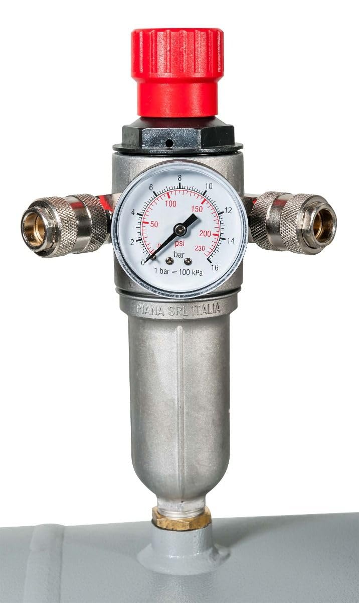 Airpress® Compressore ad aria compressa 5,5 CV 4 kW 11 bar 270 litri caldaia 400 Volt grande compressore a pistone lubrificato ad olio HK 700-300