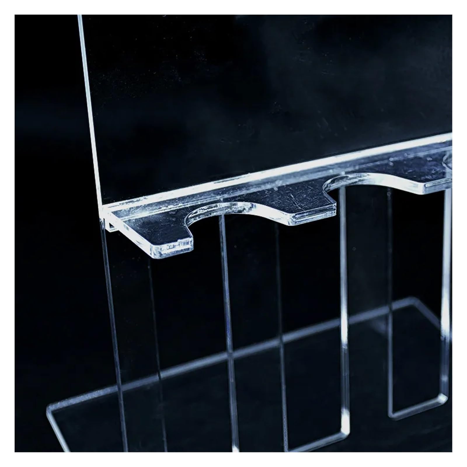 Stojak na probówki laboratoryjne z akrylowym wyświ Stojak na pipety laboratoryjne Przezroczysty stojak na pipety Uchwyt PMMA w kształcie litery Z do 5 pipet wielokanałowych/pipet jednokanałowych