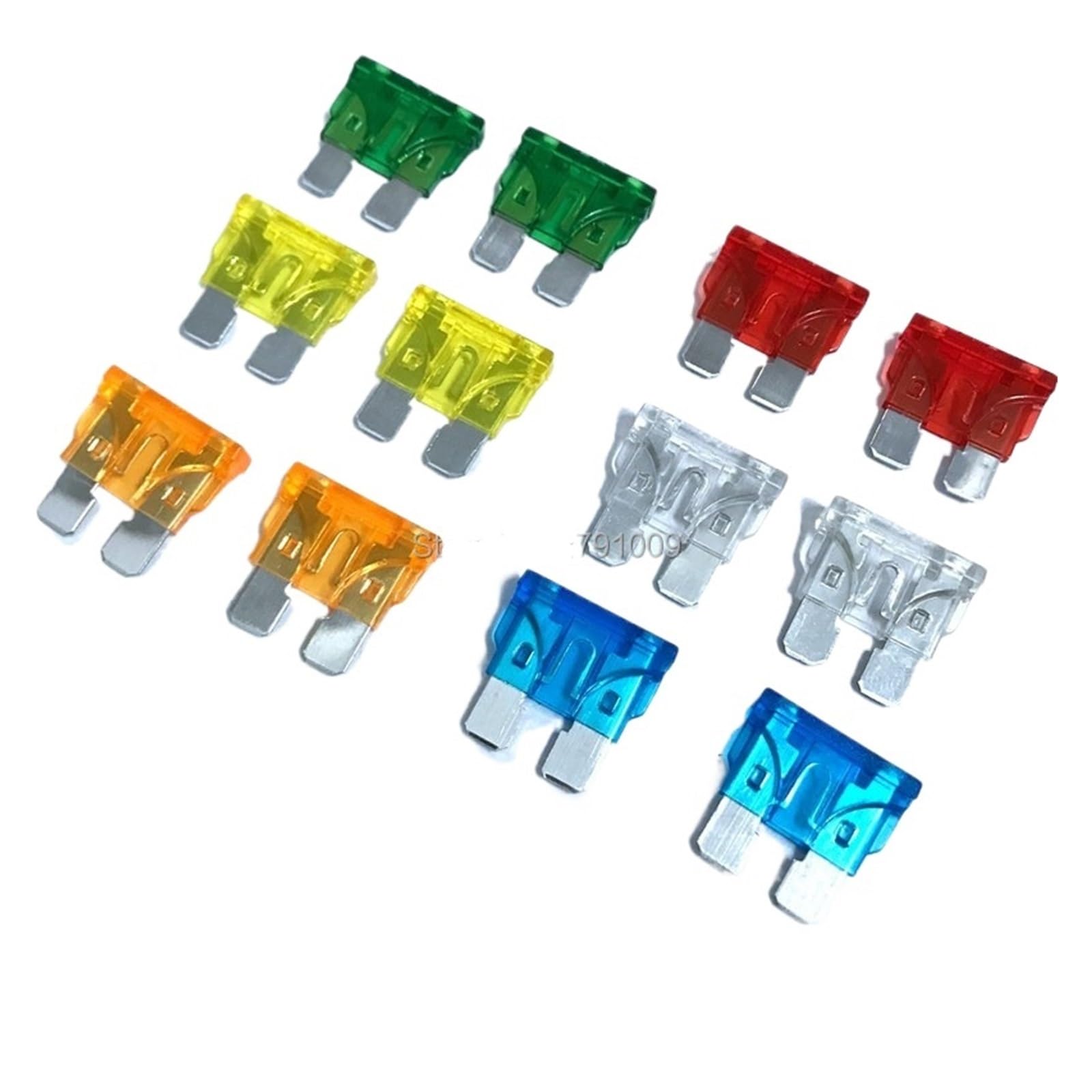 Fusibles de coche tipo chip amarillo 20A para solucionar fallos de corriente 120 uds 7