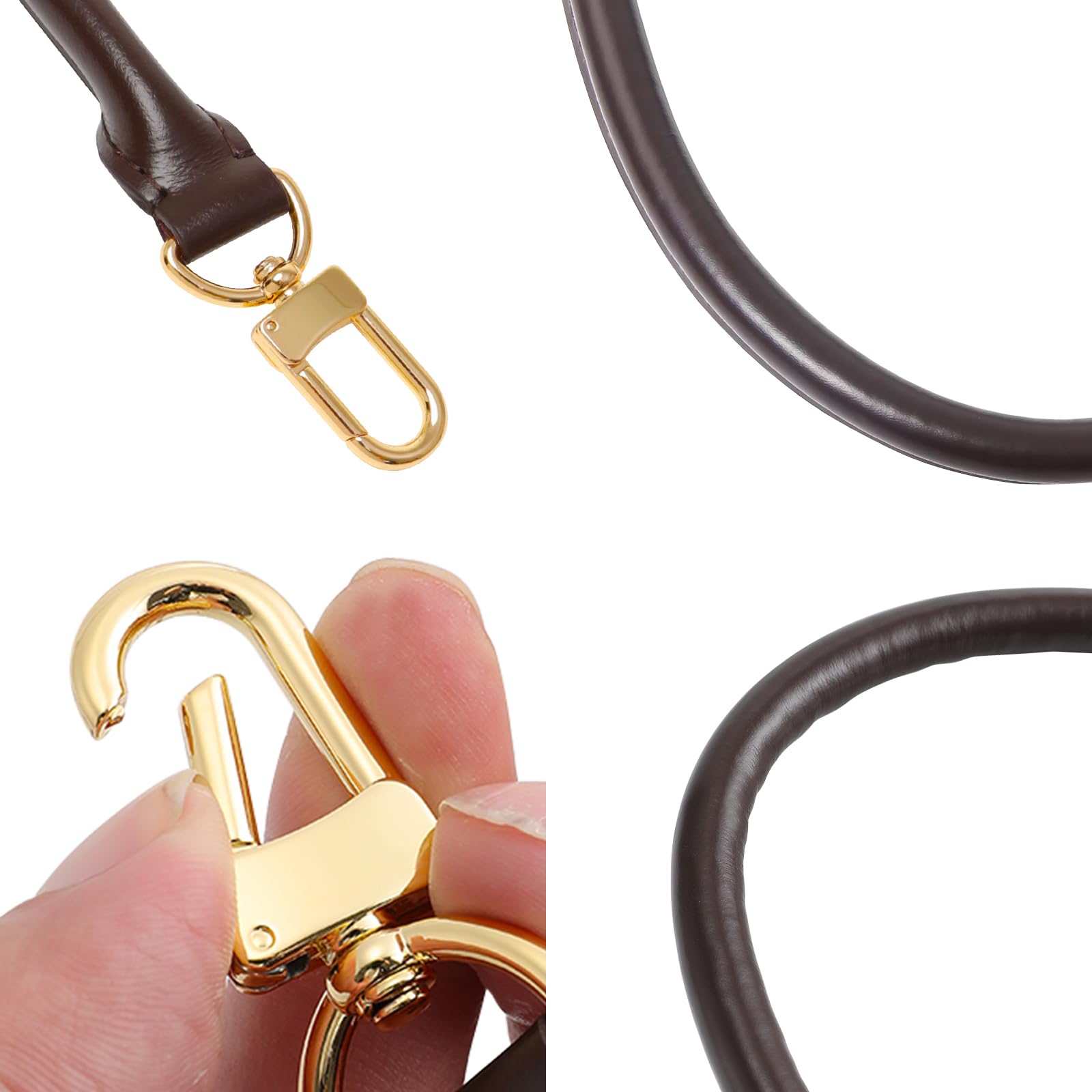 jiesinlov Vachetta Leder-Schultergurt, Ersatzriemen für Speedy 25/30 Handtaschen(Kaffee)