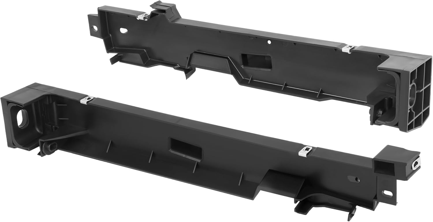 ALMULOO Pair Radiator Support Side Bracket Compatible with 2006-2010 Ford Explorer Mercury Mountaineer Replacement for 6L2Z16152AA 6L2Z16153AA FO1225209 FO1225210 Black Plastic 2 Pieces