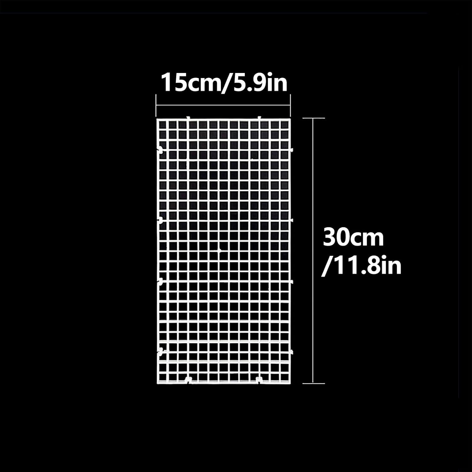 ERRULAN Aquarium Divider with Suction Cups, Aquarium Fish Tank Bottom Isolation, Plate Baffle Cover Blocking Fish Partition Net for Fighting Sick Fish(3pcs,Clear 15x30cm/5.9x11.8 in)