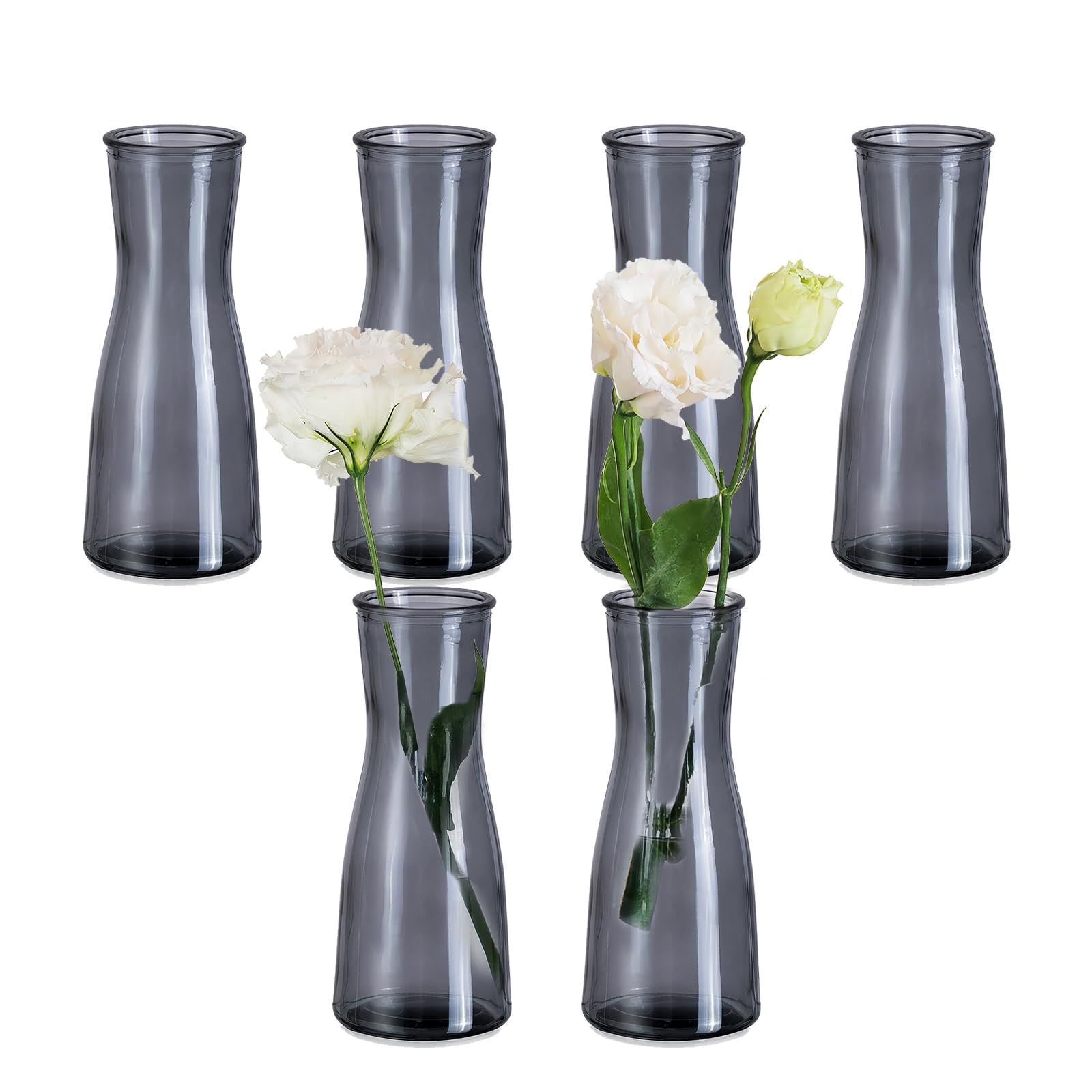 Vase pour une rose et petits bouquets | 6 vases décoratifs de table