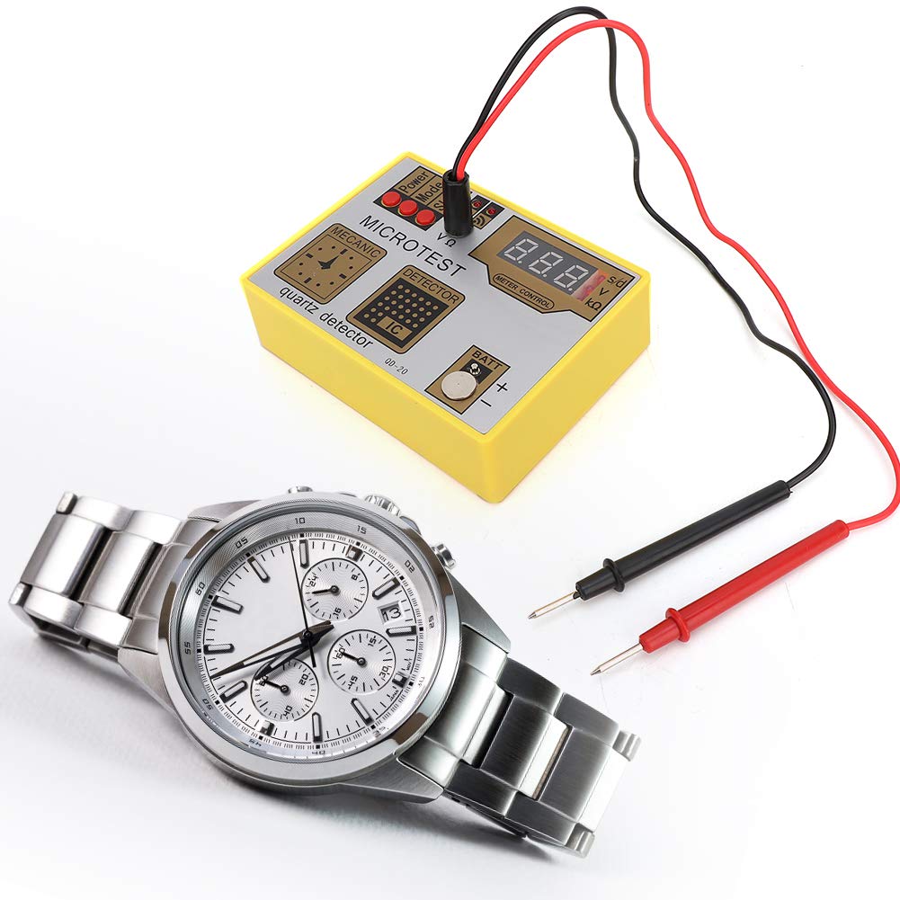 QD20 Testeur de Pile et Mouvement Quartz pour Montres avec Fonction Démagnétisation et Mesure d'Erreur Journalière