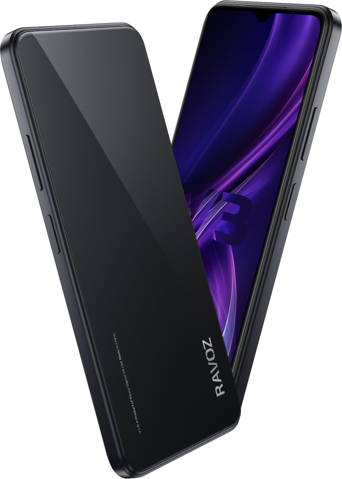 V3 Non Camera Non GPS 12GB RAM (6GB + 6GB Expandable) 128GB ROM 4GLTE - Black