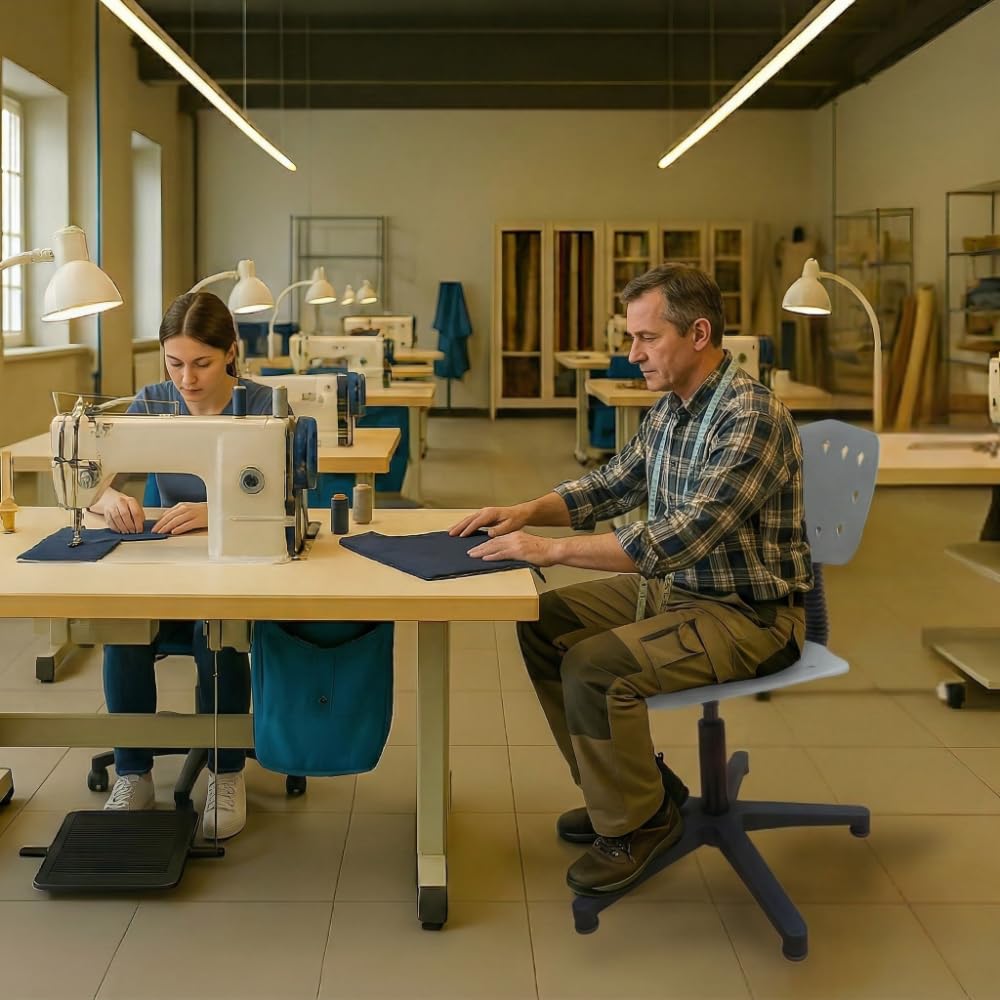 FITEX Sedia Operativa DIAMOND Ergonomica in PP Rinforzato Forato con Piedini in Gomma, per Ufficio, Smart Working e Studio - CE Made in Italy - Grigia