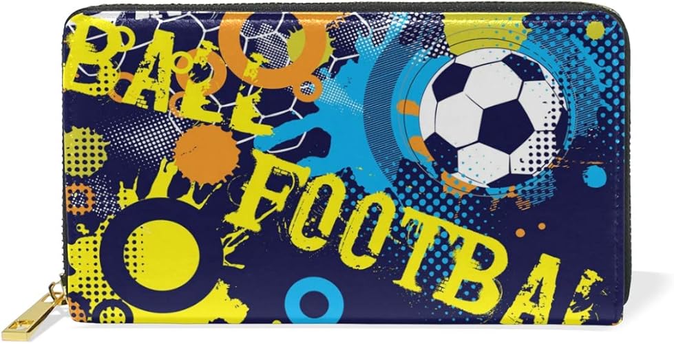 Amazon Luyisi 長財布 おしゃれ レディース かわいい 本革 大容量 サッカーボール柄 英字柄 絵文字 ラウンドファスナー コインケース カード入れ 多機能 財布 Amazon Luyisi 長財布 おしゃれ レディース かわいい 本革 大容量 サッカーボール柄 英字柄 絵文字 ラウンドファスナー コインケース カード入れ 多機能 財布
