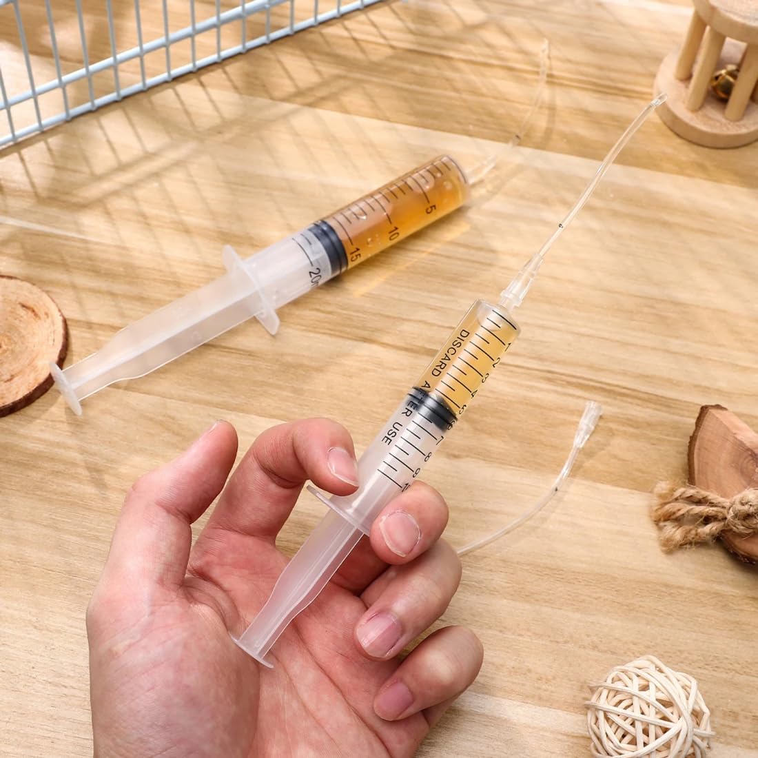 10 Pezzi Tubo Flessibile Alimentazione Uccelli Giovani, Strumento Imbecco Manuale per Pappagalli e Colombi, Accessorio Somministrazione Cibo Facile da Pulire, Siringa 10 ml
