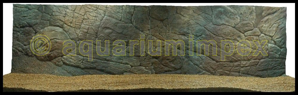 3D Aquarium Rückwand 200x60 Aquariumrückwand Dünn