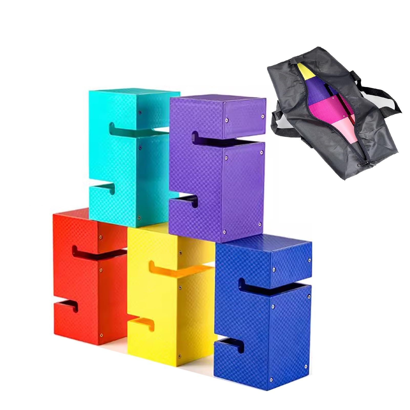 Teamwork-Spiele Team-Bausteinturmspiel for Outdoor-Aktivitäten, Gruppen-Zusammenarbeitsspiel Zur Verbesserung Der Teamzusammenarbeit Und -fähigkeiten(5PCS)