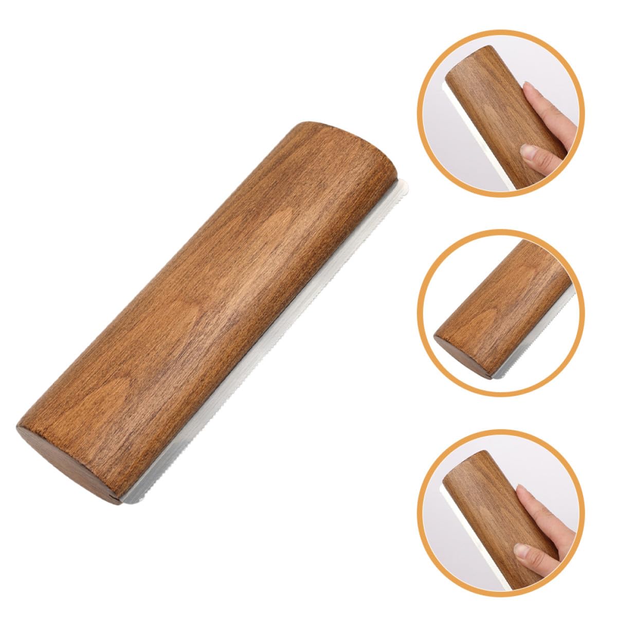 TOPBATHY Brosse de Mue pour Chevaux en Bois et Métal 20 Cm Outil Multifonctionnel de Nettoyage et Massage pour Protéger la Peau du Cheval