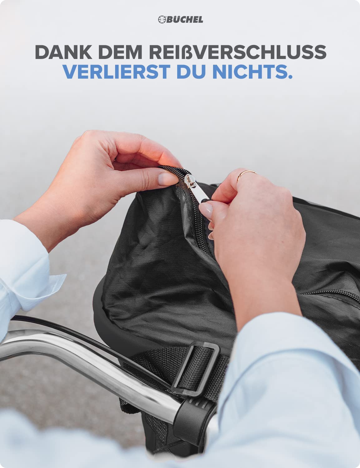 FUNOMOCYA Fahrradkorb Vorne Mit Diebstahlsicherung  Produktbild-Vorschau 3