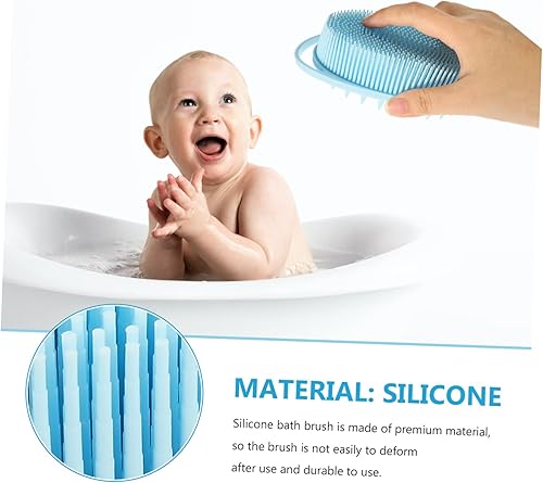 Miniatura 4 de Dual Sided Silicone Bath Brush for Boy Girl with Sensory Training Soft Bristles Durable Body Massaging Scrubber Gentle Exfoliating Wash Brush for