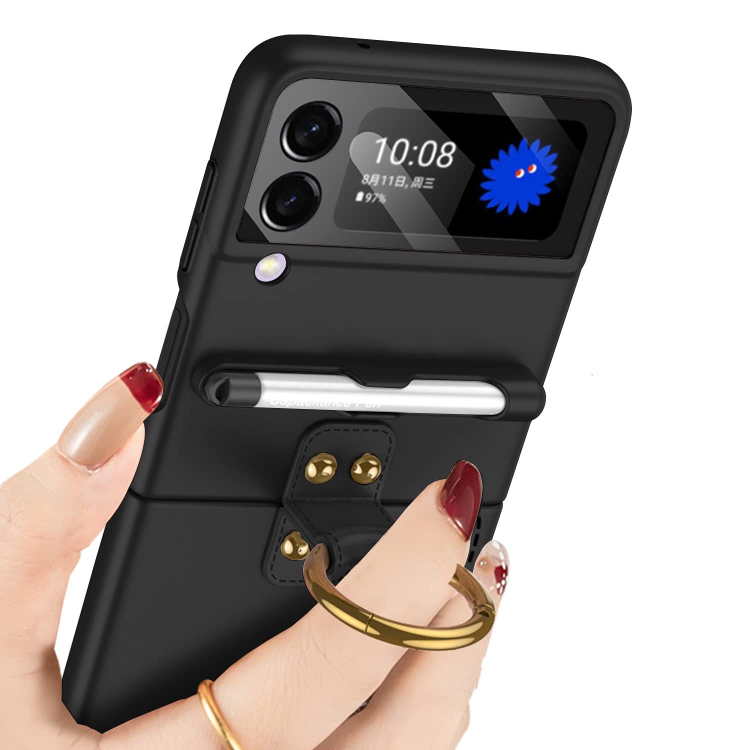 Amazon.co.jp: LIULANZ Samsung Galaxy Z Flip 3 ケース Sペンと Amazon.co.jp: LIULANZ Samsung Galaxy Z Flip 3 ケース Sペンと