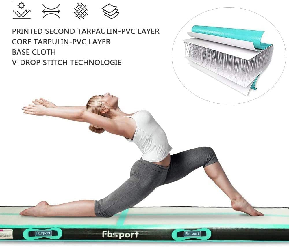 Tappetino Gonfiabile Ginnastica Air Track 3m X 1m - Attrezzo Per Allenamento Casa E Palestra - Foto 2