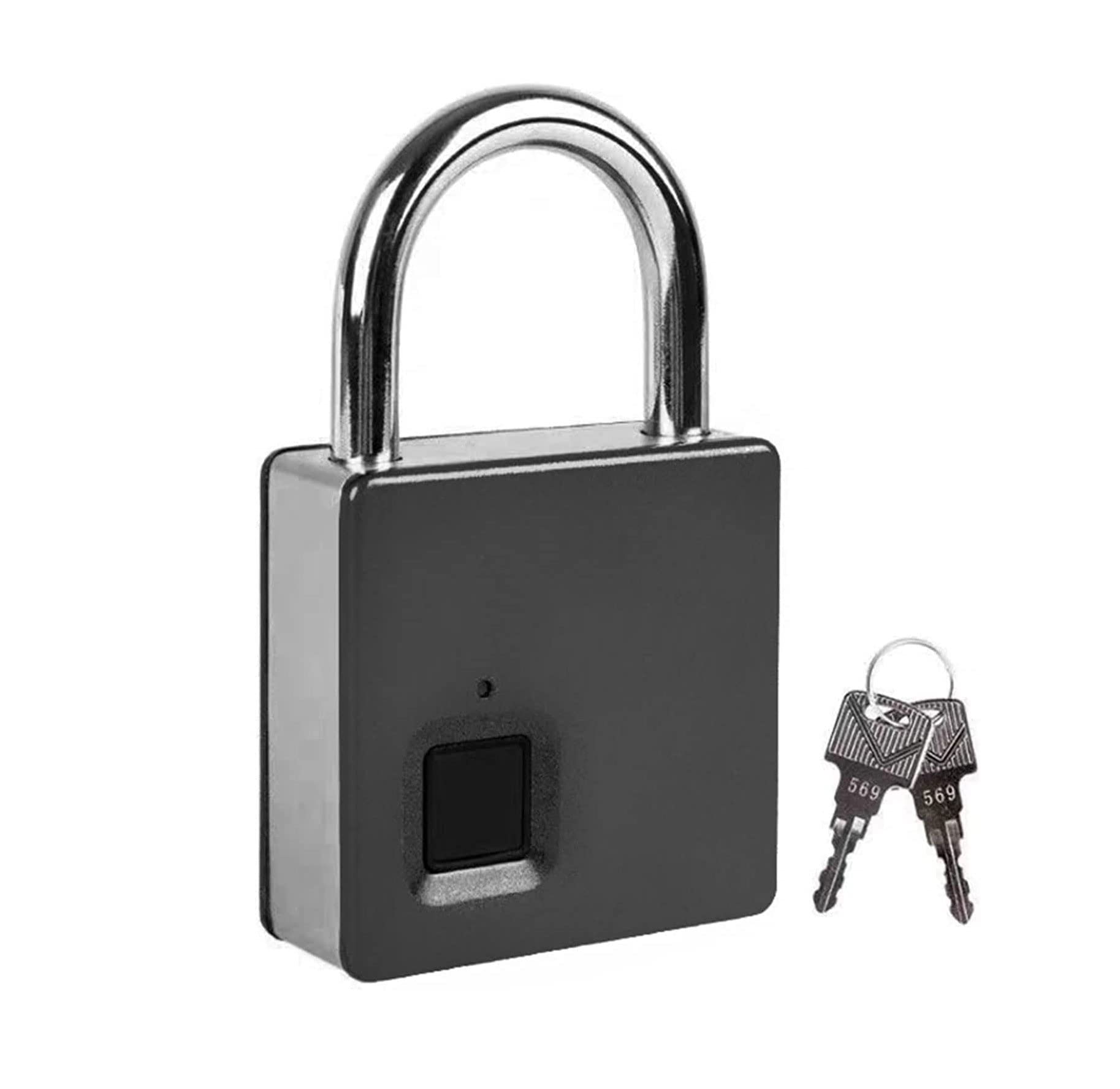 Candado de Huellas Dactilares, USB Candados Inteligentes Recargables, Cerradura sin Llave portátil for el casillero, Mochila, Maleta, gabinete, Bloqueo de Huellas Dactilares de aleación de Zinc