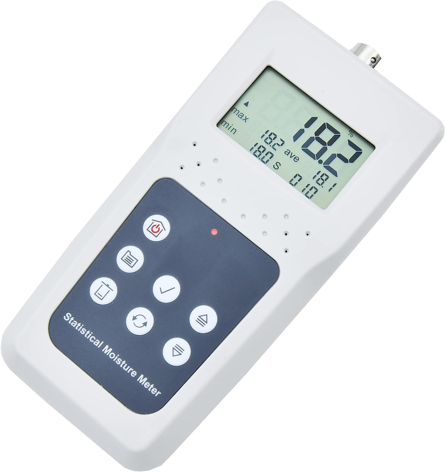 CNYST Portable Paper Moisture Meter Paper Moisture Analyzer with Measuring Range 5-95%(CD00) Resolusion 0.1 Accuracy ± 0.5% n Storing Statistics Function Multi-parameter LCD Digital Display