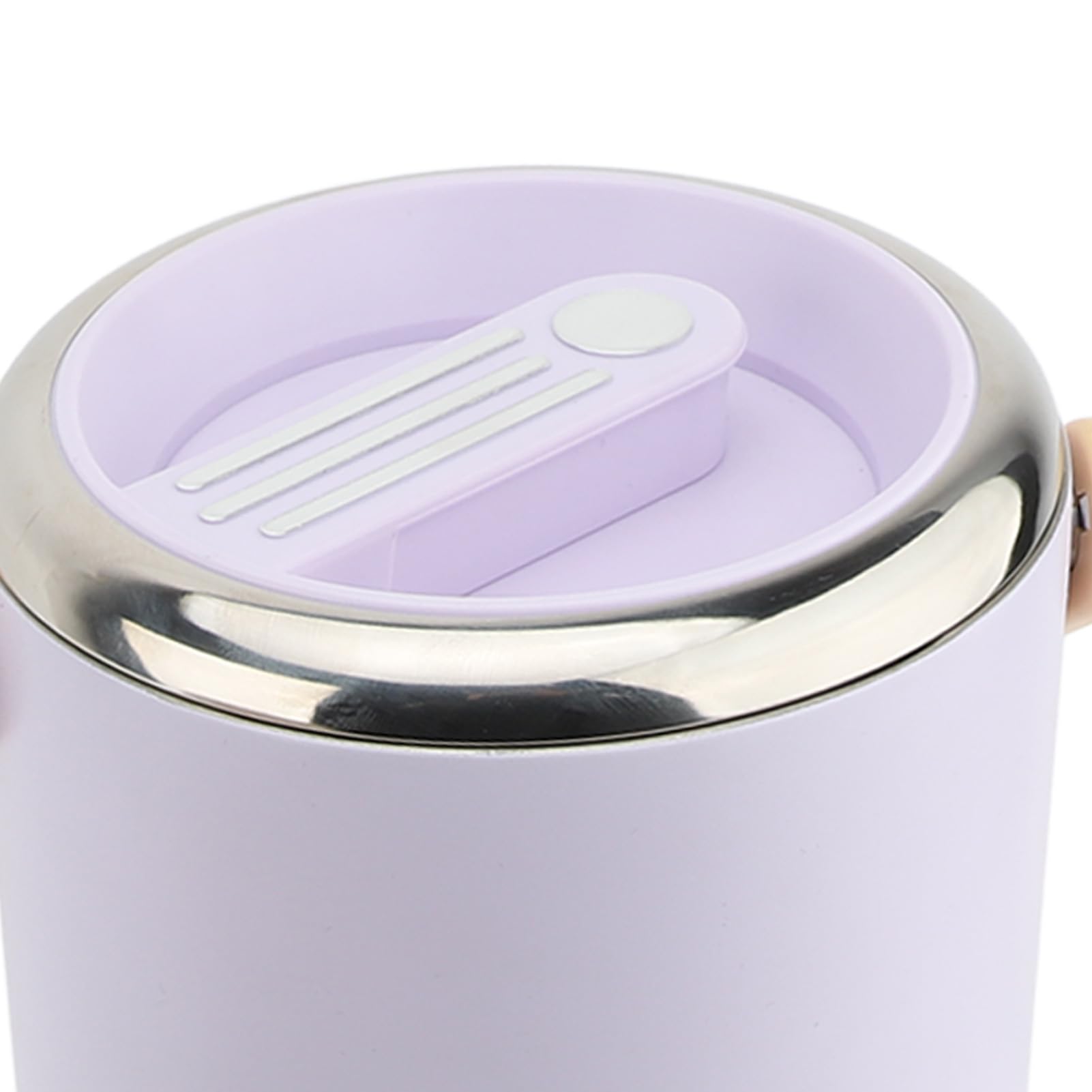 Rengue de Acero Inoxidable de 2,6 L, Tarro de Comida Aislado Apilable de Acero Inoxidable 304 con Aislamiento Al Vacío, Apto para Microondas a Prueba de Fugas para Oficina, Camping, (PURPLE)