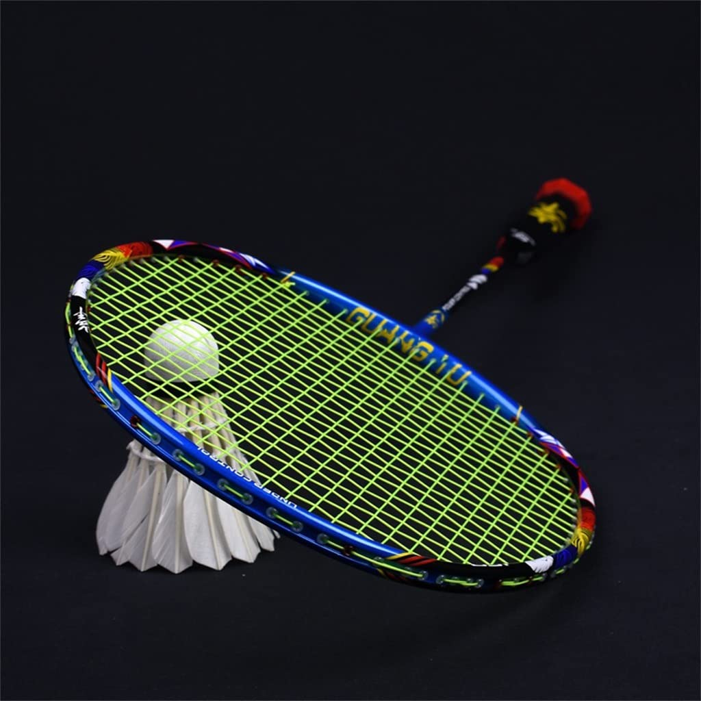 8U Badminton Racket -light Full Carbon Racket Conjoined Handle Offensive and Defensive Badminton Racket Single Shot