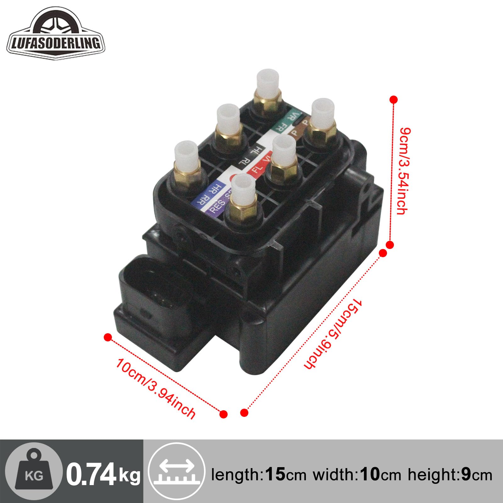Ventilblock Luftfederung A6 C6 Für Audi A8 4E 4B2 C5 A6 4FH C6 Magnetventil Ventileinheit Regelventil 4F0616013 4Z7616013 4F0 616 013 4Z7 616 013