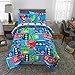 Franco Kids Bedding Super Soft Comforter and Sheet Set with Sham, 5 Piece Twin Size, PJ Masks