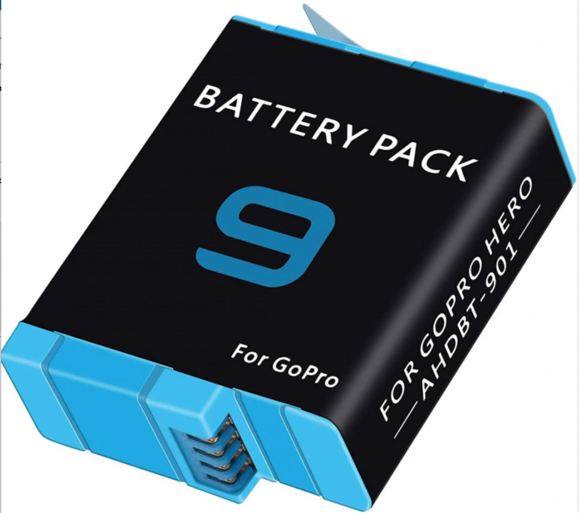Batteria Pila per GoPro HERO9 HERO10 HERO11 AHDBT-901 GO PRO ADBAT-001 HERO 9 10 11 Con Capacita' Originale 1800Mah Ricambio Sostituzione Akku Battery Nuova