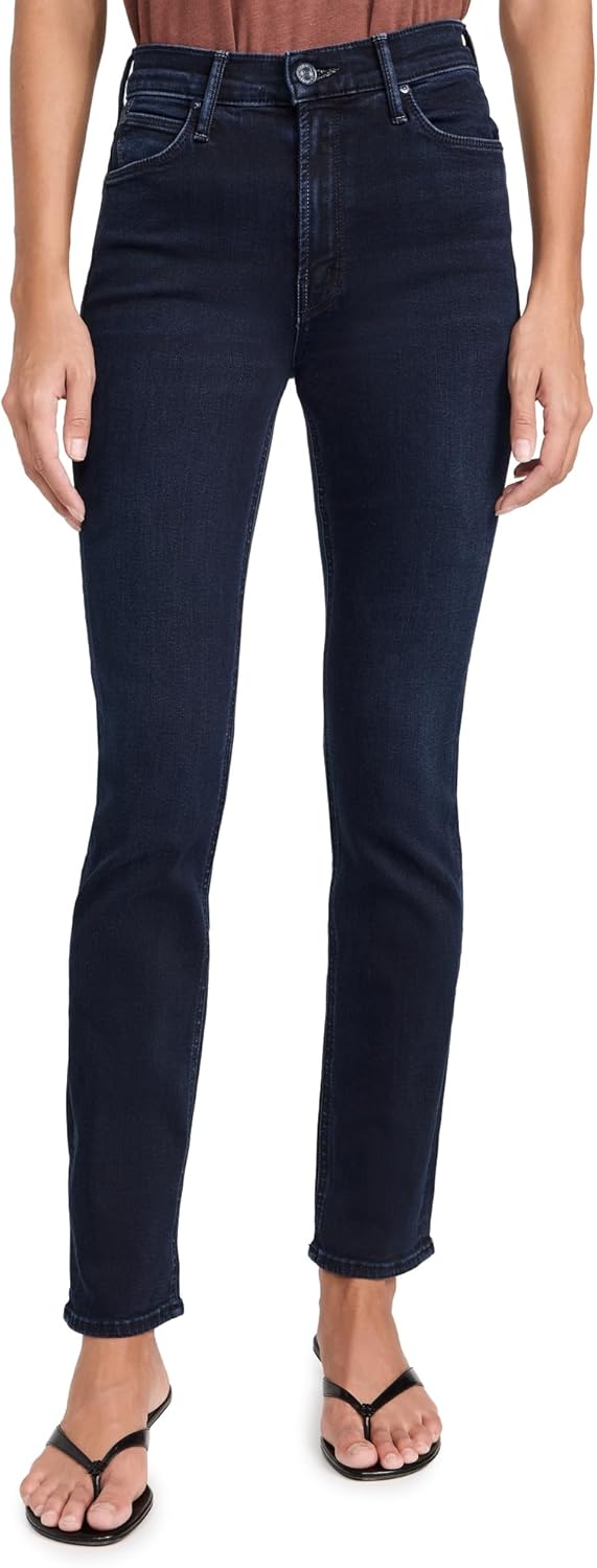 MOTHER Women's The Mid Rise Dazzler Ankle Jeans