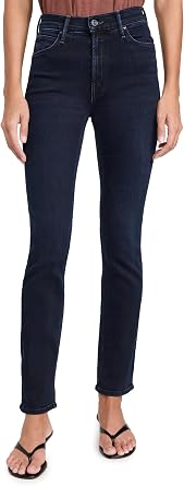 Mother Womens The Mid Rise Dazzler Ankle Jeans